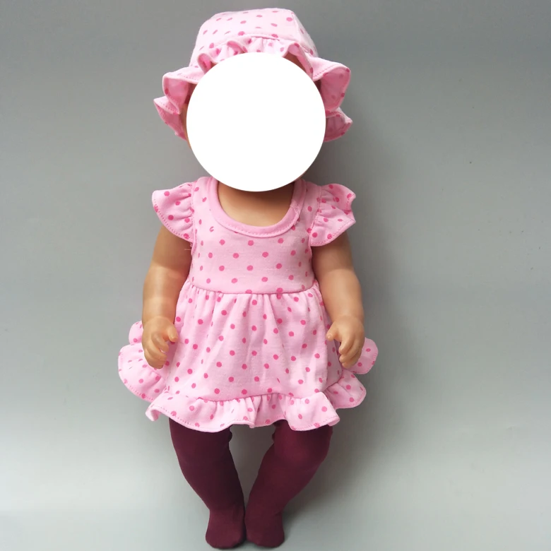 Lutkarske tajice za 43 cm, baby doll duge čarape, 18 cm lutkarske čarape pribor za lutke Slika 0