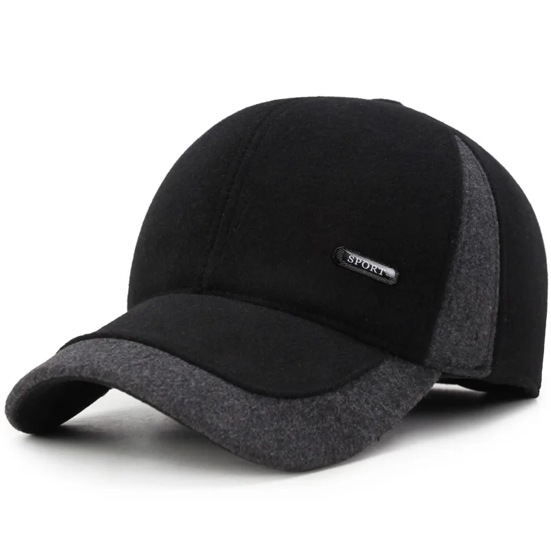 2019 novi modni zimska kapa srednje dobi, toplu kapu, muške casual zimska kapa sa slušalicama, sportske muške kape Slika 5