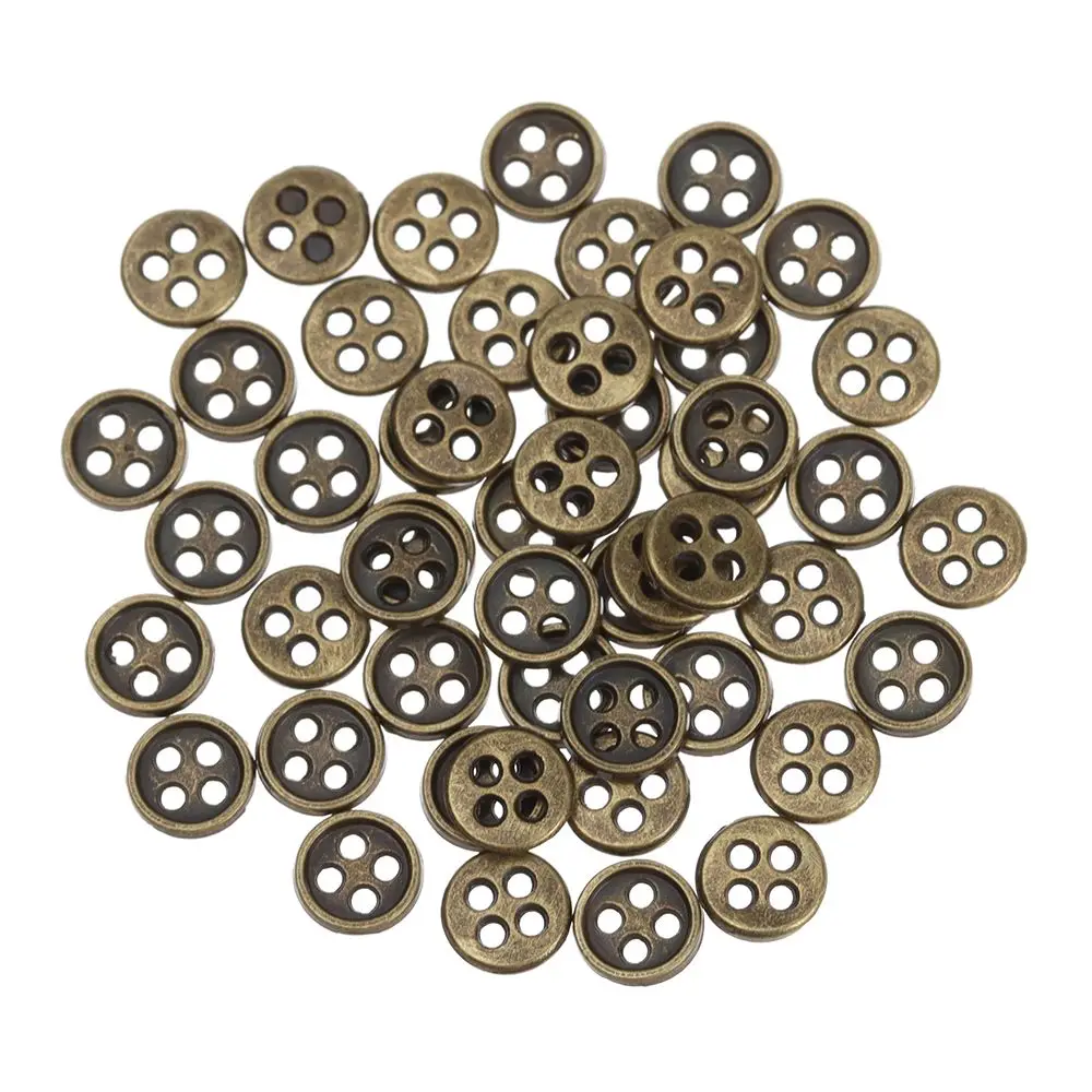 20шт 6 mm Metalni Mini-Gumbi Za Lutke Odjeće Šivanje Buckle DIY Lutkarska Odjeća Torbe Zanat Lutkarske Kuće Minijaturni Pribor Slika 5