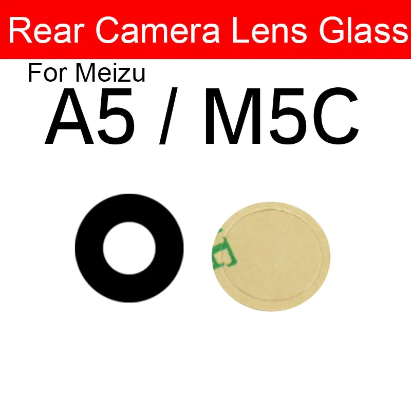 Staklena leća stražnjeg fotoaparata samoljepljiva Naljepnica Za Meizu Note 8 9 M8 M9 Note A5 M5C E E2 E3 M8C X8 V8 Pro X Glavni objektiv Stražnje kamere Slika 5