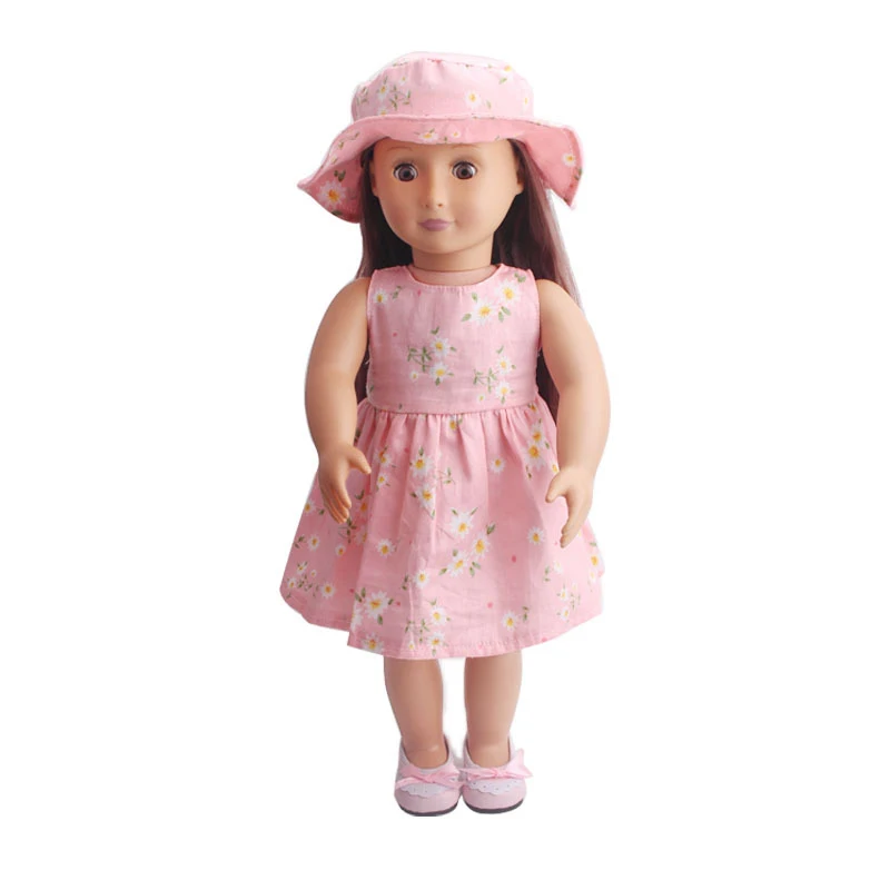 Lutkarska odjeća odgovara za djevojke rastom od 45 cm, pribor za lutke, moderan haljinu s po cijeloj površini Slika 2