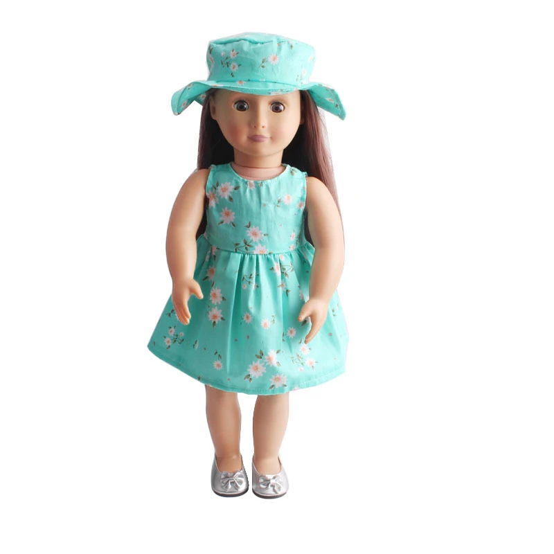 Lutkarska odjeća odgovara za djevojke rastom od 45 cm, pribor za lutke, moderan haljinu s po cijeloj površini Slika 3