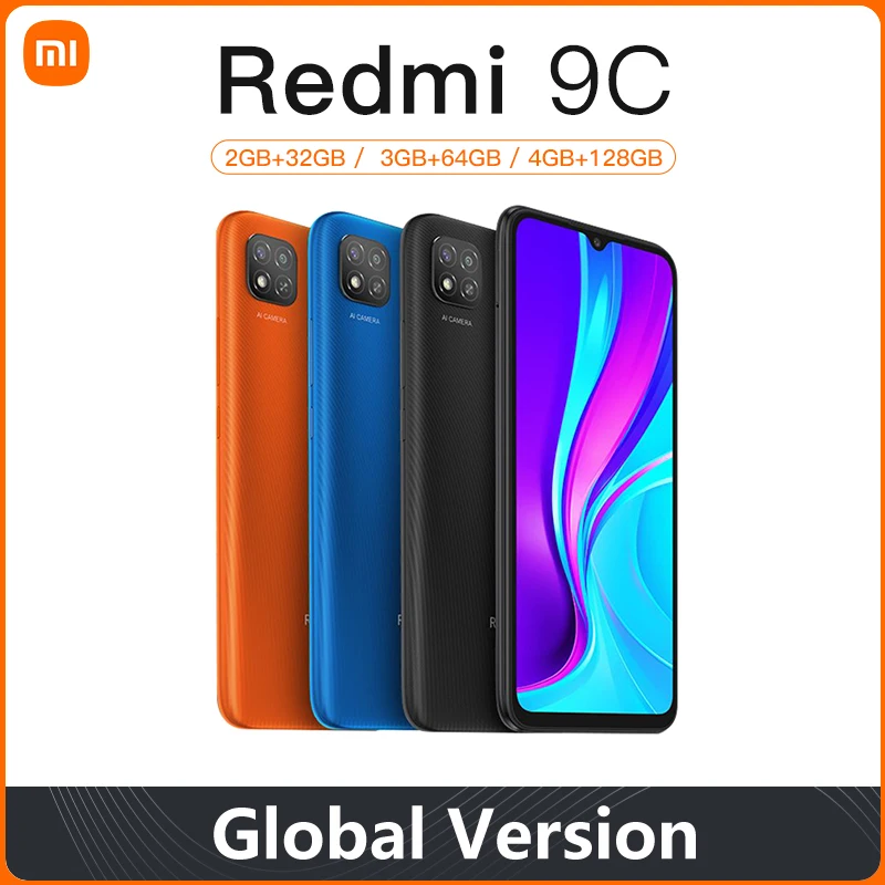 Globalna verzija Xiaomi Redmi 9C 32 GB, 64 GB Smartphone 6,53 Inča 13 Mp Trostruka Skladište 5000 mah MTK Helio G35 Восьмиядерный 4G Mobilni Telefon Slika 3