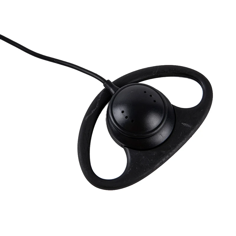 D-Oblika Meko Uho Kuka za Slušalice 2 Pin PRITISNI za razgovor s Mikrofonom Slušalice za UV-5R 888S 777S 666S BF Prijenosni prijenosni radio BaoFeng Pribor Slika 4
