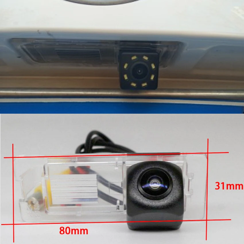 Full HD Vodootporan 1280 P Fisheye Objektiv Auto Reverse Stanju stražnja Kamera Za Renault Fluence 2009 2010 2011 2012 2013 Slika 0