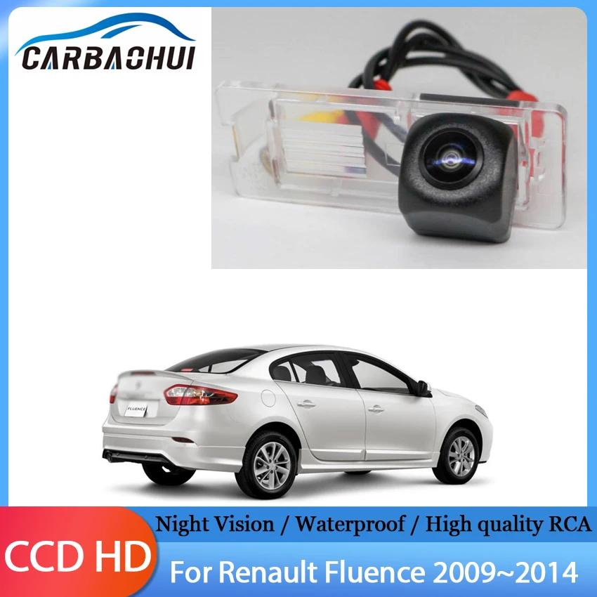 Full HD Vodootporan 1280 P Fisheye Objektiv Auto Reverse Stanju stražnja Kamera Za Renault Fluence 2009 2010 2011 2012 2013 Slika 4