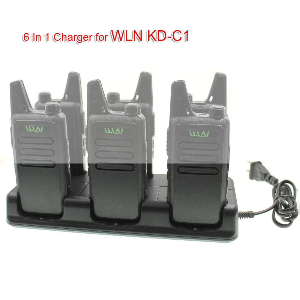 Prijenosni prijenosni radio 6 u 1 Punjač za mini-radio KDC1 UHF Dvosmjerni Radio KD-C1 Blok za Punjenje Visoke Kvalitete za WLN KD-C1Plus KD-C2 Slika 4