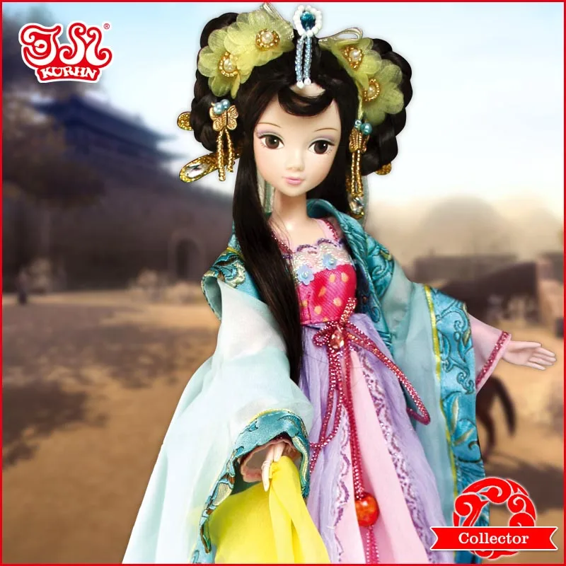 Veliki slas 11 Inča Kineska Princeza Lutka Poklon Zbirka Princeza Вэньчэн #9050 normalno tijelo bez veze Slika 2