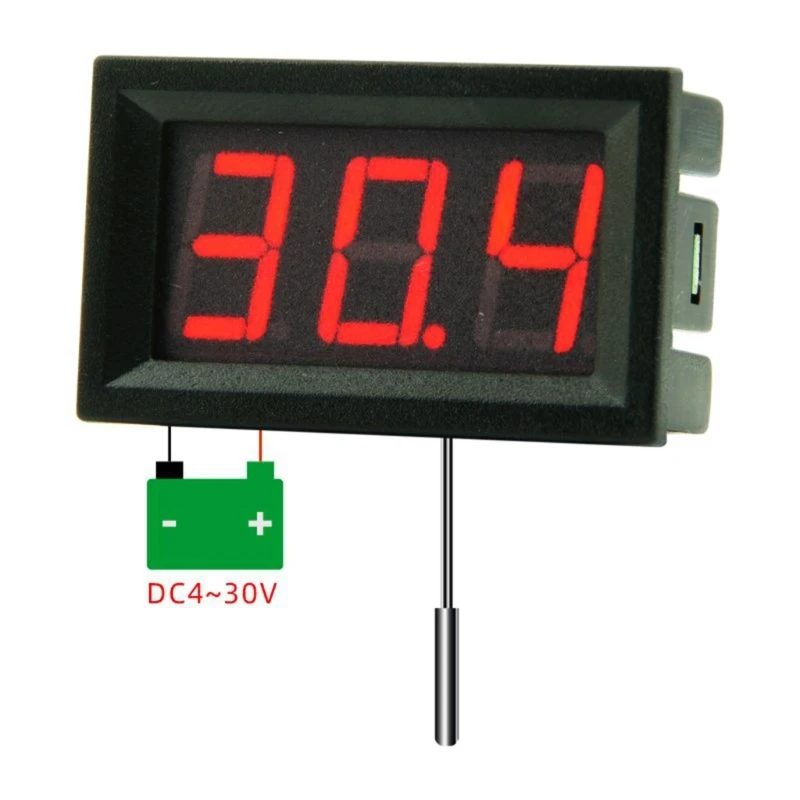 4-30 U Maloj Led Zaslon Digitalni Regulator Temperature Osjetnik Temperature Termometar Tester Kontrola i Metalna Sonda KXRE Slika 4