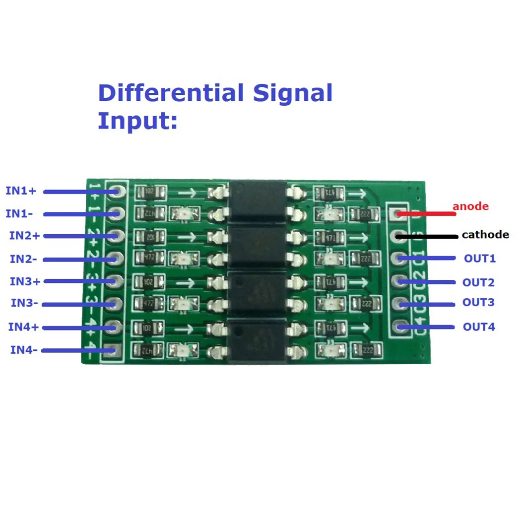 Izolacija signala Pretvorba razine PLC PNP NPN u signal PNP pretvaranje napona signala 4ch 24V u 3.3 V 5V 12V 24V Slika 0