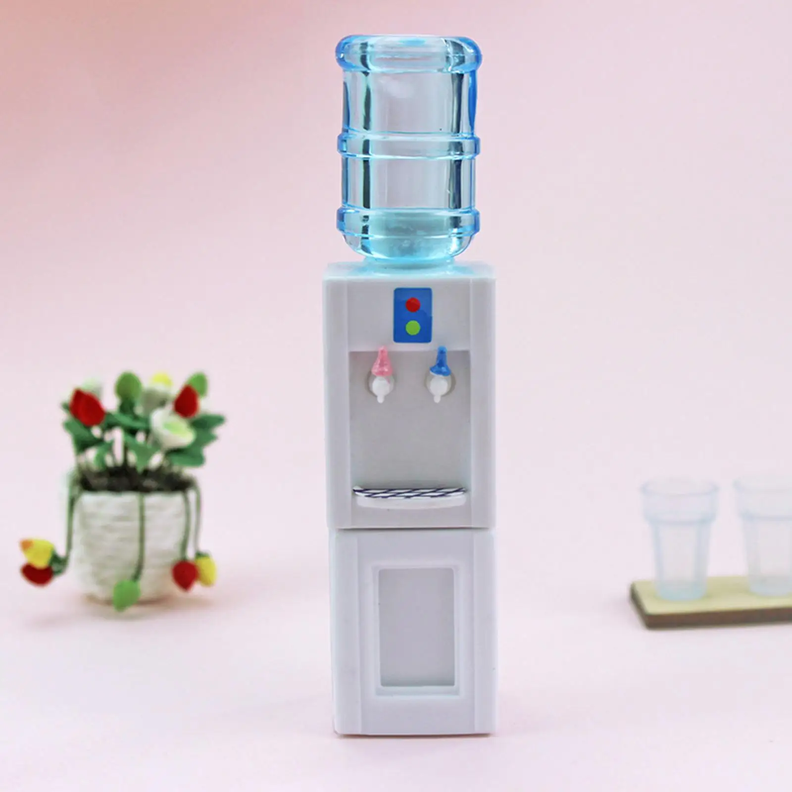 Model Hladnjaka Vode Distributer vode dollhouse 1/12 mali za Uređenje Kuhinje Živi sobe Slika 5