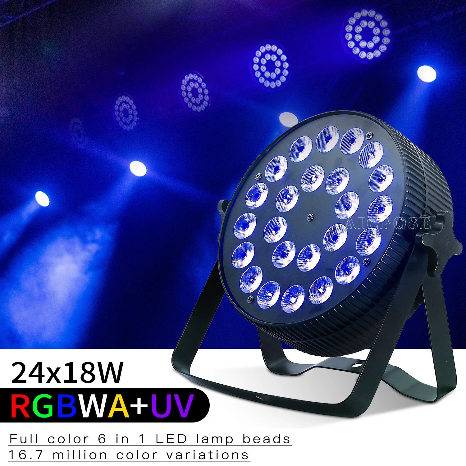 24x12 W RGBW 4 u 1 LED Par Light Bežični Daljinski Upravljač Stana Reflektor DMX512 Upravljanje Večernje DJ Disco Svjetla Pozornica, Rasvjeta Slika 2