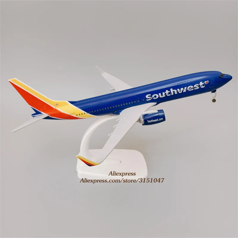 20 cm Legura Metala Air SAD Southwest Airlines Boeing 737 B737 Airways Lijevanje pod pritiskom Model Aviona Kanada KLM RUSKI Avion Avion Slika 2