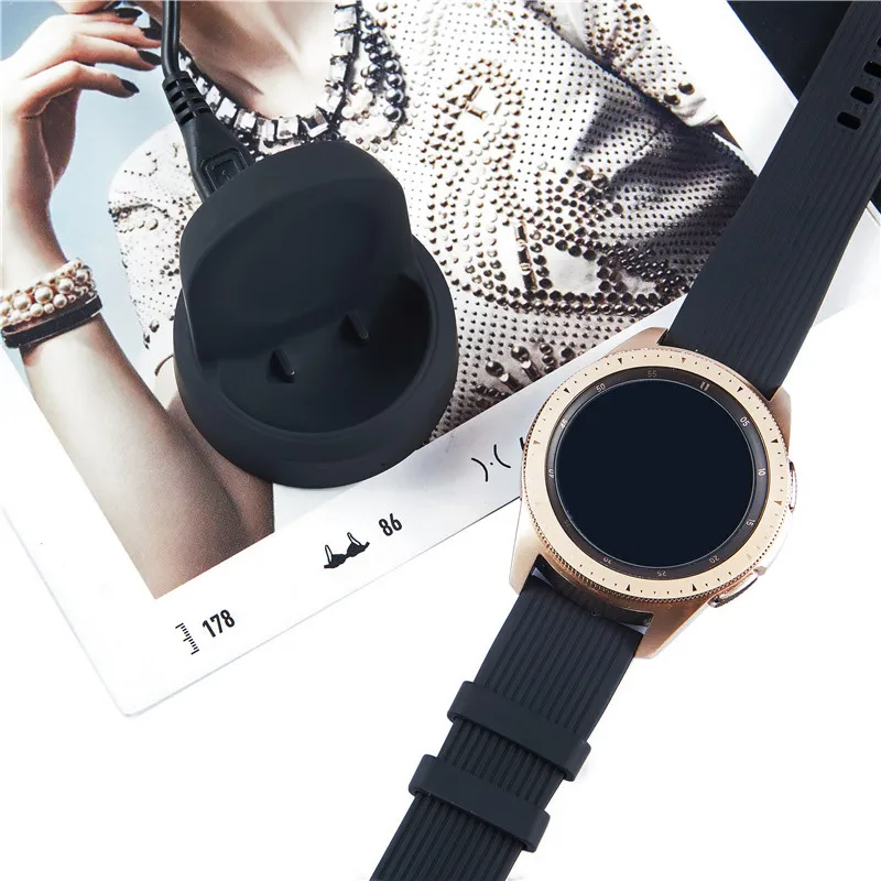Pametni Satovi Bežični Punjač za Samsung Galaxy Watch 42 mm 46 mm, Punjač i Stalak za punjenje Baza za SM-R800 R805 R810 R815 Slika 1
