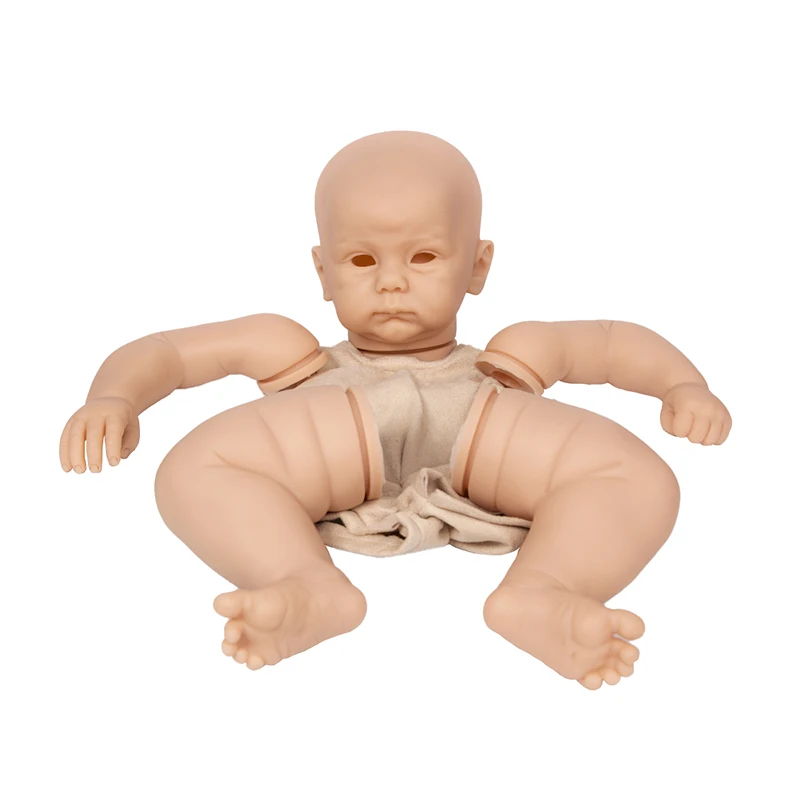 Novi Dolazak Connolly Reborn Doll Kit Real Touch 22 Inča Uncolored Novorođene Silikonska Lutka Rezervni Dijelovi I Pribor Slika 3