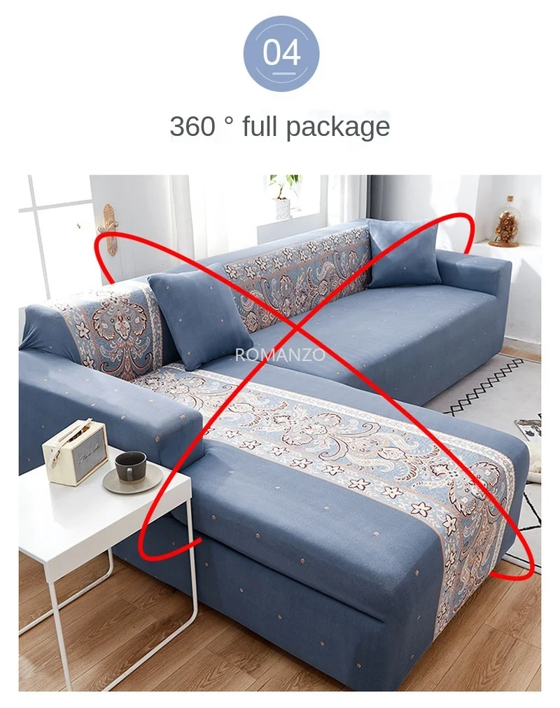 L-dio kola kauč je Potrebno rezervirati 2 seta kuta mrežnih poklopac za kauč Fleksibilna torbica za kauč Dnevni boravak Kauč presvlaka za stolice Slika 3