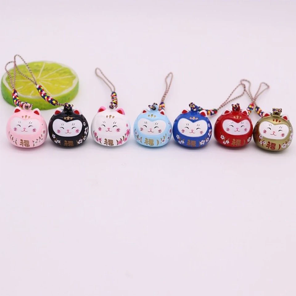 Slatka Japanski Glazbeni Zvono Privjesak Lucky Mačka Remen Za Smartphone Maneki Neko Privjesak Telefon Šarm Sreća Bogatstvo Dijete Poklon Za Rođendan Slika 0