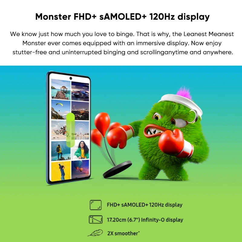 Samsung Galaxy M52 M526bds 5G Smartphone Snapdragon 778G 120 Hz Super AMOLED Plus 64 Mp Trostruki Kamere 5000 mah Baterija za Mobilni telefon Slika 2