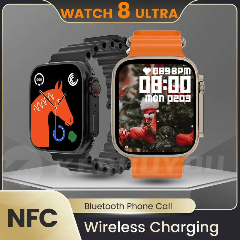 Pametni sat 8 ultra Novih bežičnih зарядок NFC Za muškarce i Žene SmartWatch 8 Odgovor na pozive je 60 + sportskih načina Sat 8 PK IWO13 DT8 Max Slika 1