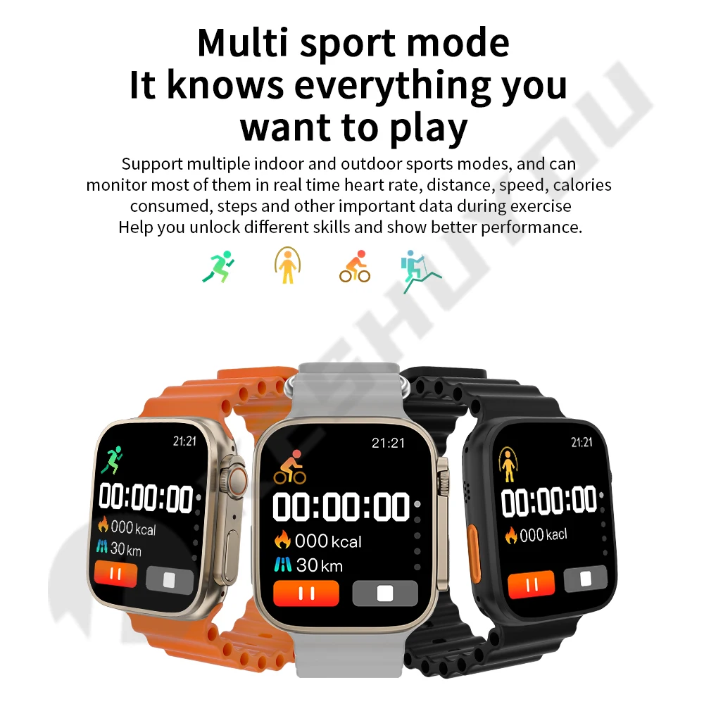 Pametni sat 8 ultra Novih bežičnih зарядок NFC Za muškarce i Žene SmartWatch 8 Odgovor na pozive je 60 + sportskih načina Sat 8 PK IWO13 DT8 Max Slika 5