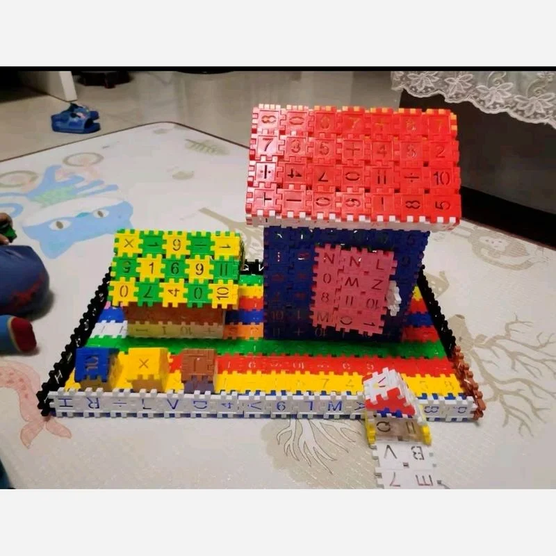 Dječje Plastične Građevinski Blokovi i Cigle Igračka Šarene DIY Broj Zagonetke Model Obrazovanja Blok Slika 3