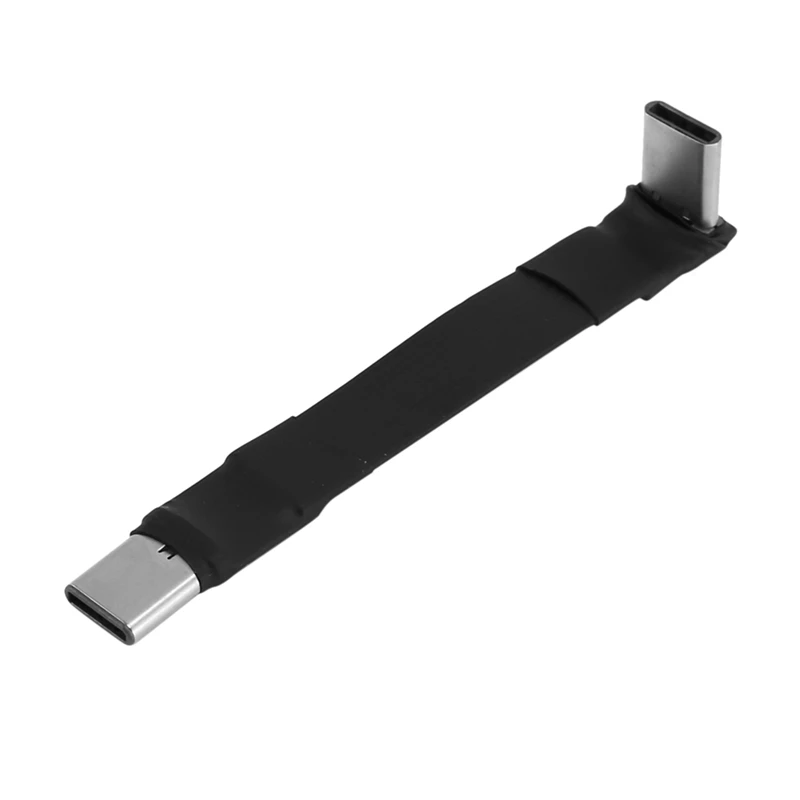 2X USB 3.1 Type C Type C Kabel 90 stupnjeva Adapter Fleksibilne tiskane pločice FPV Traka Stana USB C Kabel 10 Gbit/s Zaštita od elektromagnetskih smetnji, 5 cm Slika 3