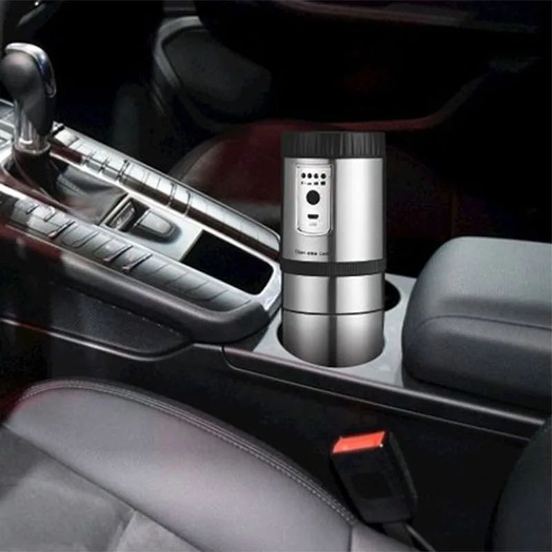 Prijenosni Aparat Za Vozila Bogata Mini-Espresso Stroj je Električni mlin za kavu USB Punjenje Od Nehrđajućeg Čelika Slika 0