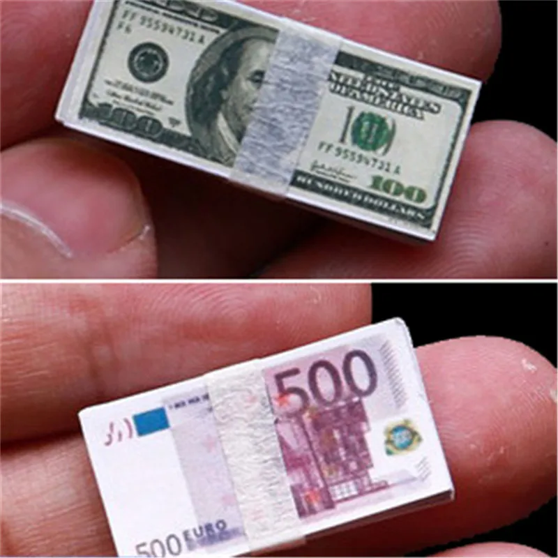 1/12 skala lutkine Eura emulacija Novca Minijaturne Novčanice Dječje Igračke, Pokloni lutkine Minijaturni Pribor Slika 1