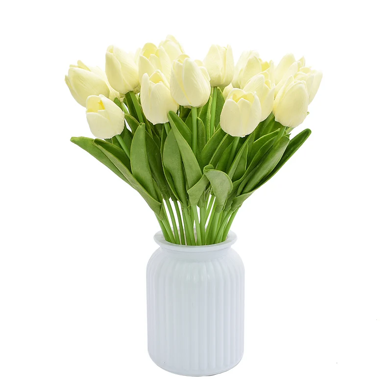20шт Umjetna pjena Tulipana Lažni Buket Cvijeća za Vjenčanje Ukras DIY Home Umjetna Cvjetnim ukrasima simulacija Tulipan Slika 4