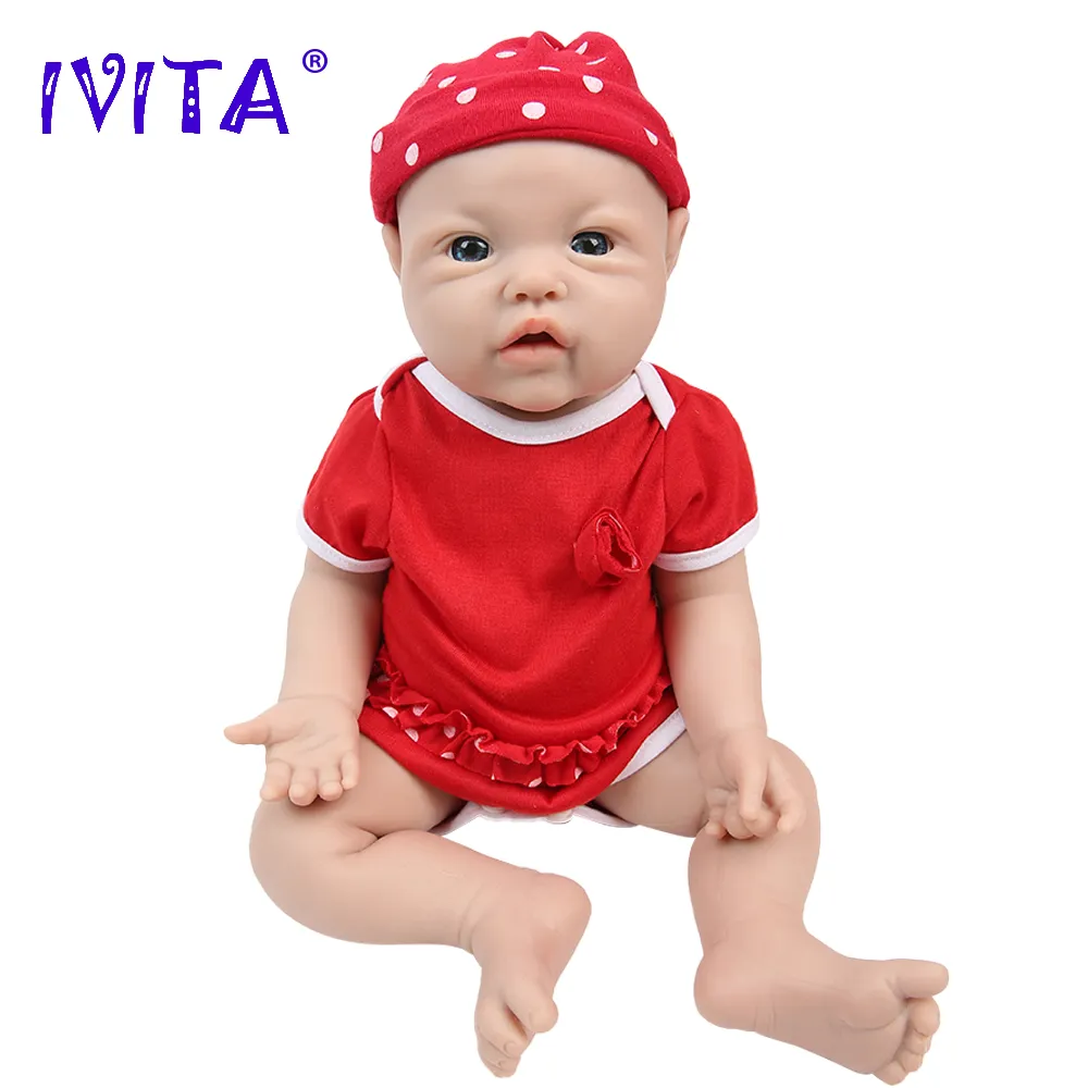 IVITA WG1526 16,92 inča 2,69 kg Silikonska Lutka-Реборн za cijelo Tijelo Realistične Lutke Za Djevojčice Neobojeni DIY Prazne Dječje Igračke Slika 0
