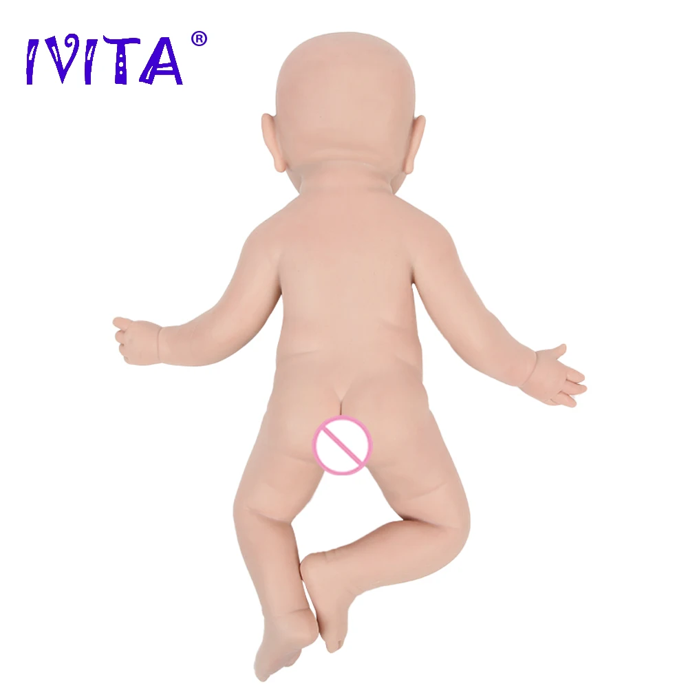 IVITA WG1526 16,92 inča 2,69 kg Silikonska Lutka-Реборн za cijelo Tijelo Realistične Lutke Za Djevojčice Neobojeni DIY Prazne Dječje Igračke Slika 2