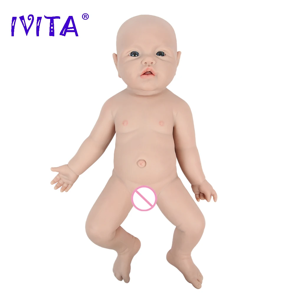 IVITA WG1526 16,92 inča 2,69 kg Silikonska Lutka-Реборн za cijelo Tijelo Realistične Lutke Za Djevojčice Neobojeni DIY Prazne Dječje Igračke Slika 4