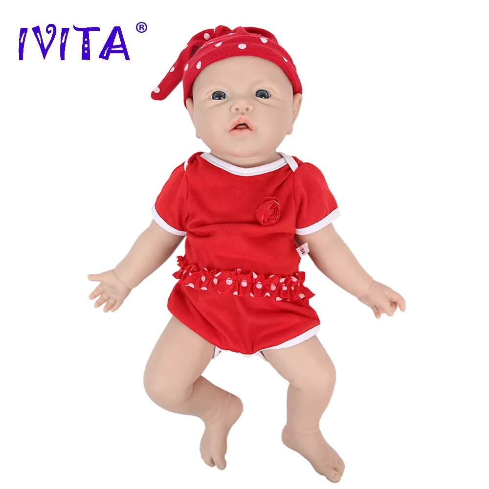 IVITA WG1526 16,92 inča 2,69 kg Silikonska Lutka-Реборн za cijelo Tijelo Realistične Lutke Za Djevojčice Neobojeni DIY Prazne Dječje Igračke Slika 5
