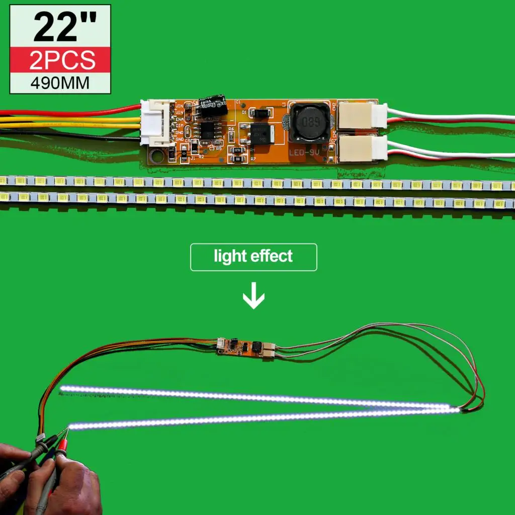 Višenamjenski Modificirana Led 490 mm * 4 mm CCFL pozadinsko Osvjetljenje za 22-Inčni Dual Lampe LCD Panela U Prikupljanju Univerzalni Svjetlosna Traka Slika 1