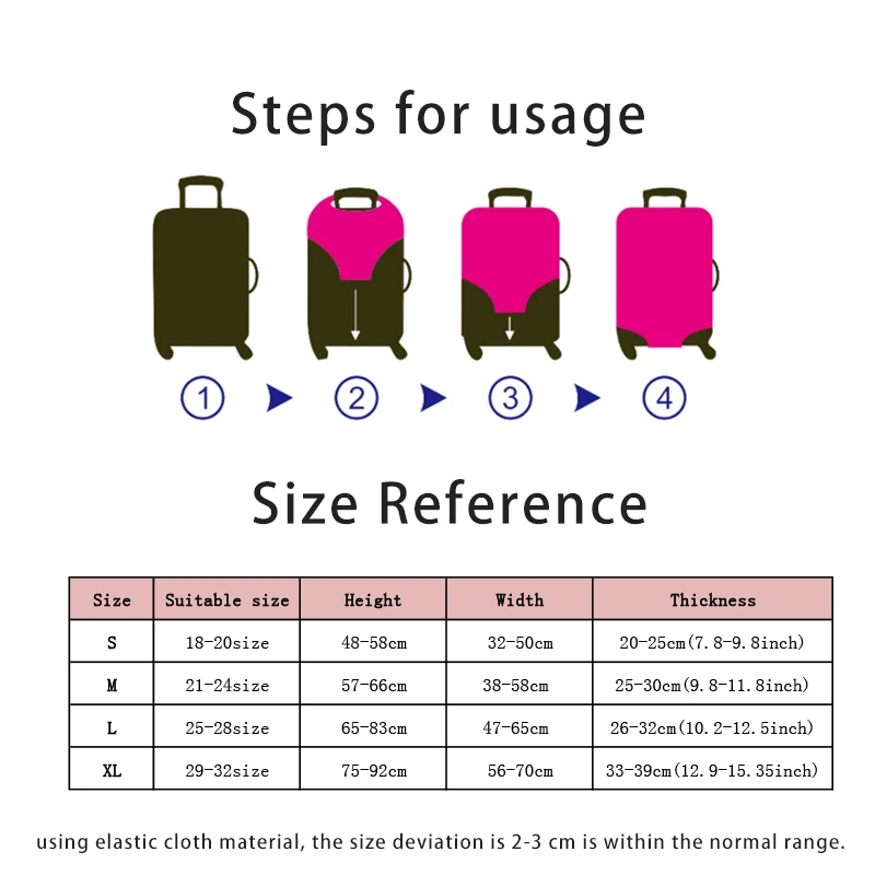 Torbica za prtljagu s cvjetnim zlatnim slovima, zaštita od ogrebotina, zaštitna torbica za prtljagu, Izmjenjivi prašinu torbica, primjenjuje se na чемодану 18 