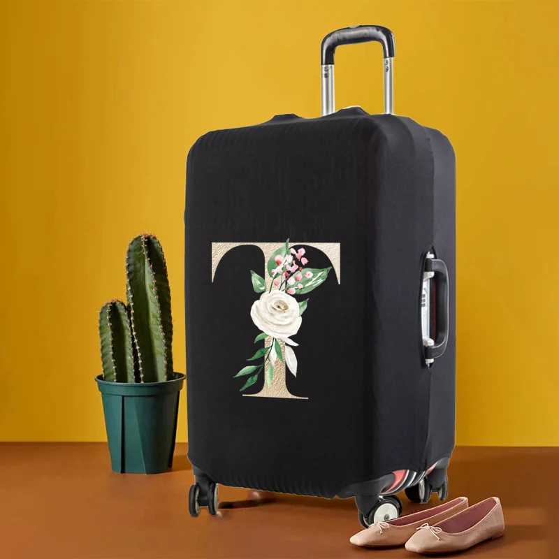 Torbica za prtljagu s cvjetnim zlatnim slovima, zaštita od ogrebotina, zaštitna torbica za prtljagu, Izmjenjivi prašinu torbica, primjenjuje se na чемодану 18 