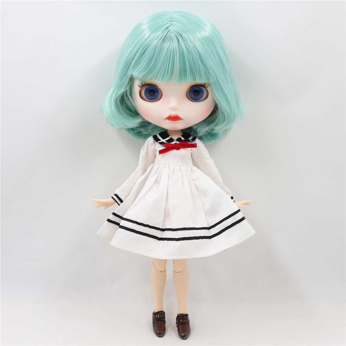 LEDENI lutka DBS Blyth 1/6 bjd bijela koža zajedničko tijelo mints kosa gol lutka 30 cm igračka poklon za djevojke BL4006 anime lutka poklon za djevojčice Slika 3