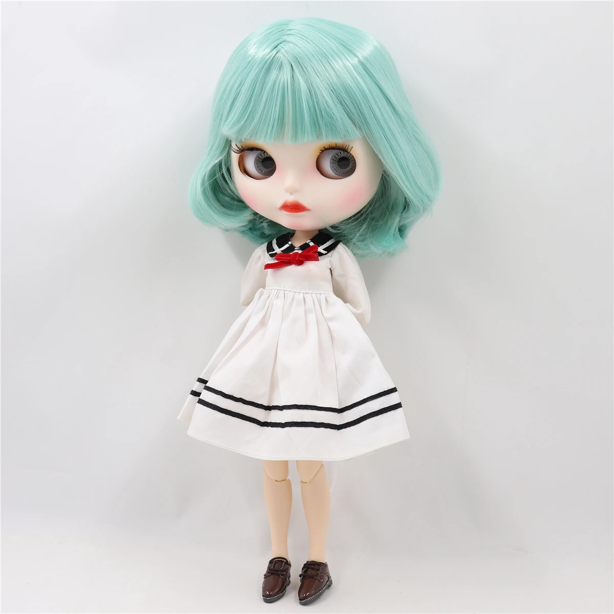 LEDENI lutka DBS Blyth 1/6 bjd bijela koža zajedničko tijelo mints kosa gol lutka 30 cm igračka poklon za djevojke BL4006 anime lutka poklon za djevojčice Slika 4
