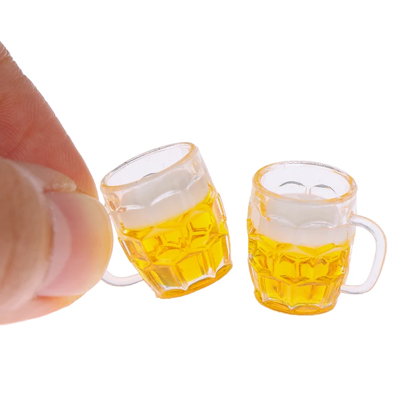 1 Šalica Minijaturne Čaše Piva Mini Namještaj od manekenske Pribor Pivo S Mjehurićima MINI Kuća Lutaka Pribor Slika 2