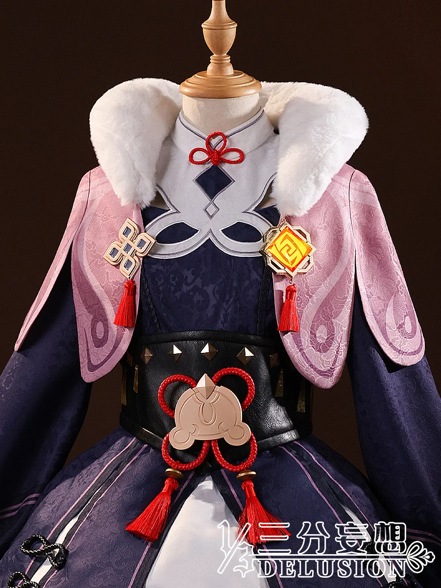 Anime Genshin Impact YunJin Igre Odijelo Haljina U stilu Лолиты Prekrasna Svečana Uniforma Cosplay Kostim Za Noć vještica Za Žene Besplatna Dostava 2021 Novi Slika 0