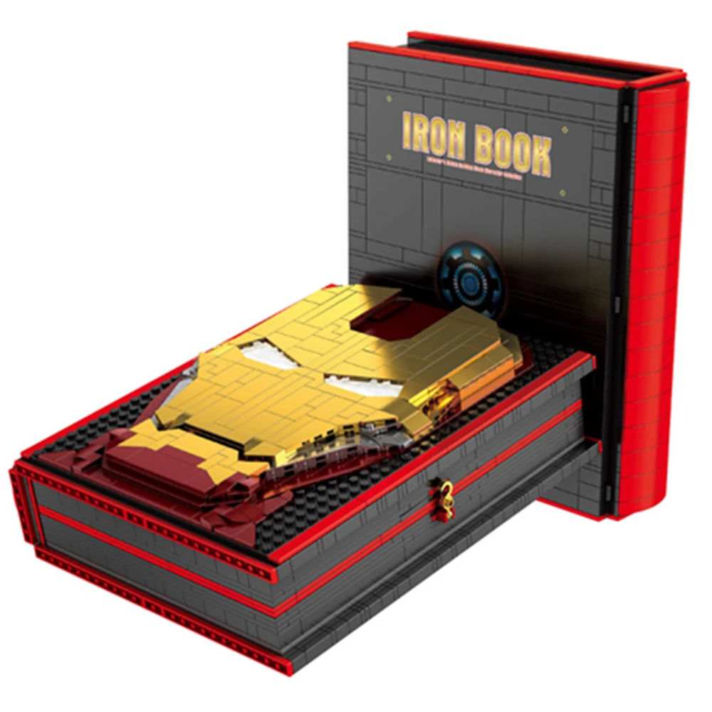 NOVI UPDATE 55 FIGURA Disney Marvels Osvetnici Iron Man Prikaz Knjiga Stark Iron Man Junak je Gradbeni Blok Cigle Igračka Dar za Dijete Slika 1