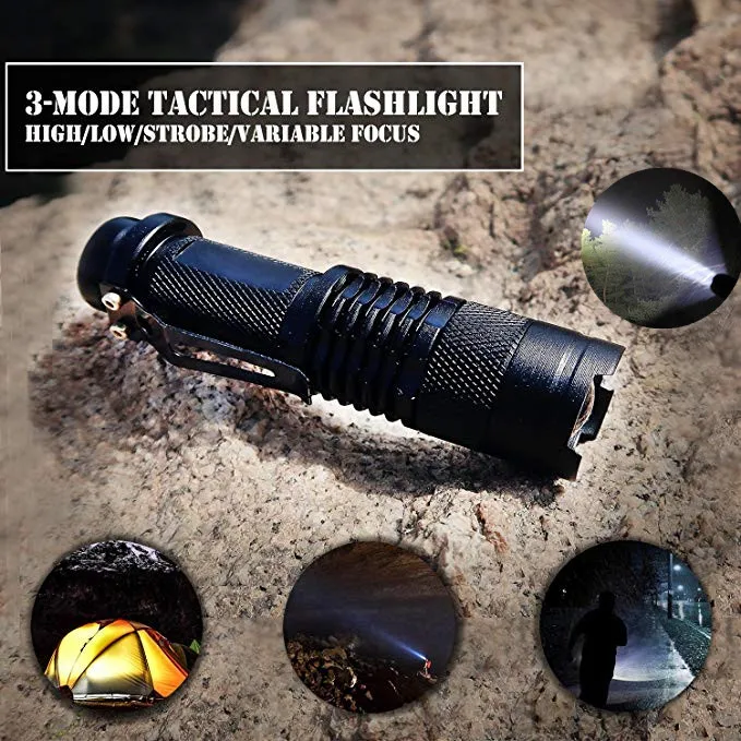 Mini Ručni Svjetiljku 3 Način Rasvjete LED Tactical Q5 Svjetiljku AA Baterija Džepnu Svjetiljku Hitne Vanjski Kamp Alati Slika 2