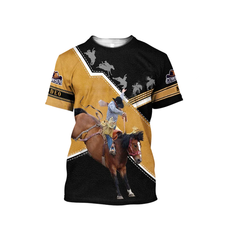 Majica sa 3D ispis i dezena utrke konja, muška uličnu Odjeću u stilu харадзюку, muška i ženska majica sa kratkim rukavima, Оверсайз Slika 2