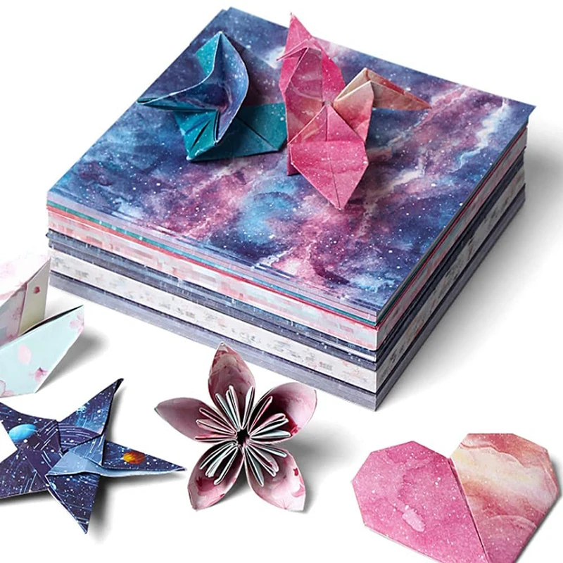 60 listova Set origami s Созвездиями, Dječji Jednostrano Obojeni Papir Sklopivi Dizalicom, Ukras Origami Za Rukotvorina, Dječji Projekti u području umjetnost i obrt Slika 2