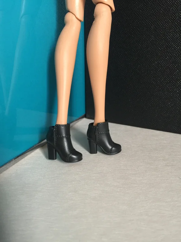 Cipele na visoku petu cipele s ravnim potplatom, crne cipele, lutkarske cipele crvene cipele za svoju Barbie lutke, Moderan, dopadljiv, Najnovije BBI00828A Slika 0