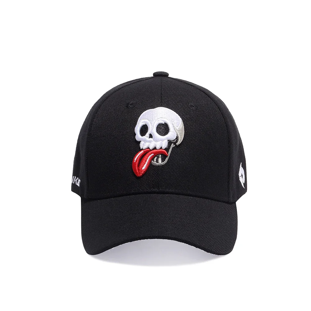 Dizajn brand Baseball Cap smiješno lubanju vez Cap muški hip-hop kape vezeni logotip godišnje šešir Sunca kape vozača kamiona za žene Slika 4