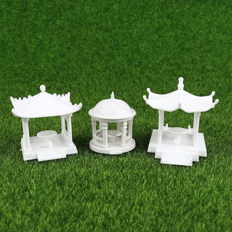1 DIY Kit lutkine Mikro-krajolik Mini Sastavljen Paviljon Bijela Kupola Paviljon Kućni Dekor Slika 1