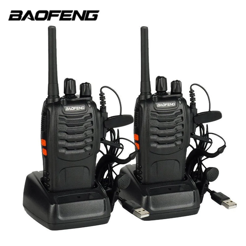 Baofeng 2 kom. BF-88E PMR446MHz Dvostrani Radio 1500 mah PMR Radio Ručno 0,5 W Prijenosni prijenosni radio sa Slušalicom Slika 5