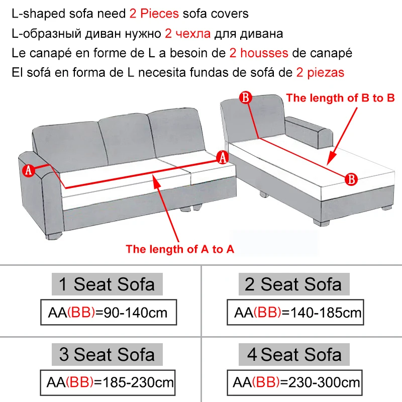 Geometri Nalik na presvlaku za kauč Protežu se Kutna garnitura za 2/3/4-lokalni Presvlaku Za Kauč Sjedalo Za Dnevni boravak Odijelo za L-spoj kauča Slika 0