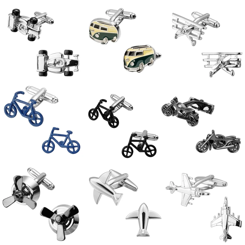 Bike motocikla prijevoz i Sidro lokomotiva kotač pogon zrakoplov manžete 18 dizajn muške košulje manžete Slika 2